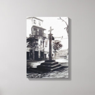 Lienzo Plaza de las Bárbaras (A Coruña)