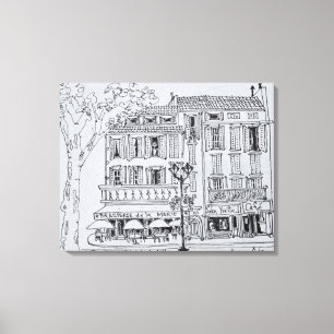 Lienzo Plaza del Hotel de Ville  Aix en Provence