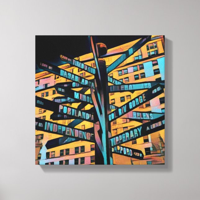 Lienzo Plaza Portland Pioneer (Anverso)