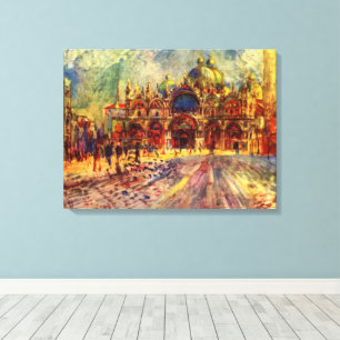 Lienzo Plaza San Marcos, Venecia por Pierre Renoir