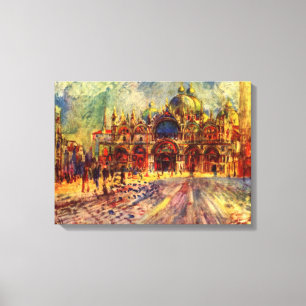 Lienzo Plaza San Marcos, Venecia por Pierre Renoir