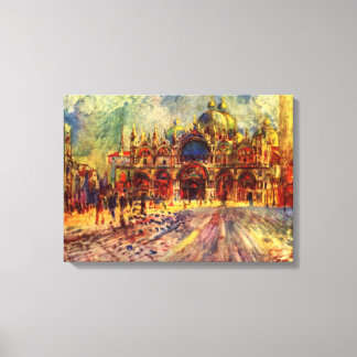 Lienzo Plaza San Marcos, Venecia por Pierre Renoir