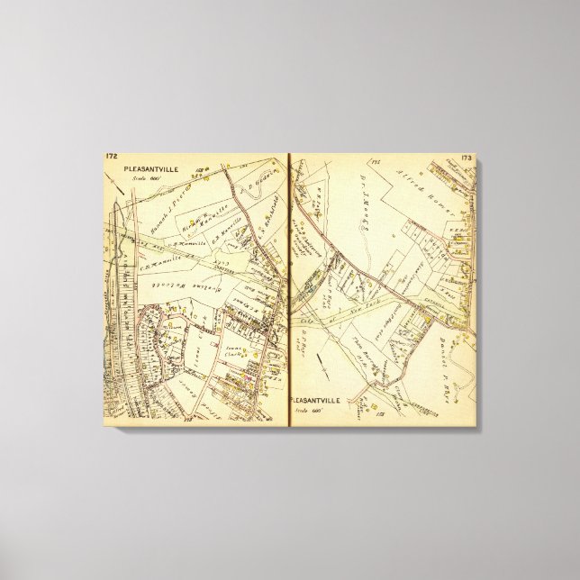 Lienzo Pleasantville, Nueva York (Anverso)