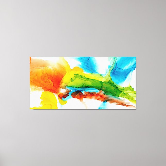 Lienzo Pluma primaria - acuarelas (Anverso)