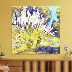 Lienzo Plumas de hierba silvestre Pintura / Artista Larry