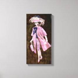 Lienzo Plumas, seda malvada y Ante: Moda de muñecas matis