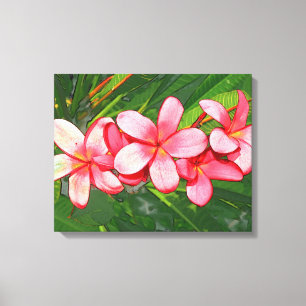 Lienzo plumeria