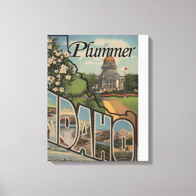 Lienzo Plummer, Idaho - Escenas de letras grandes (Anverso)