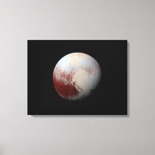 Lienzo Plutón de planetas enanos de New Horizons envuelto