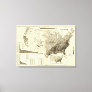 Lienzo población del codificado por color por los