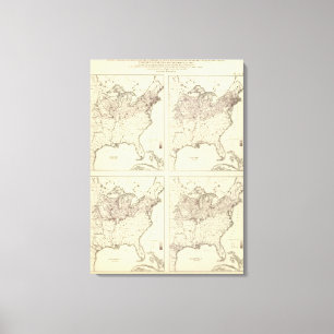 Lienzo Población irlandesa y alemana 1870