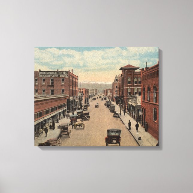 Lienzo Pocatello, ID - Vista del Centro E. (Anverso)