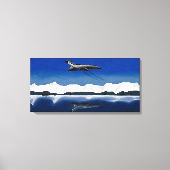 Lienzo Poder Reflejado Avro Vulcano (Anverso)