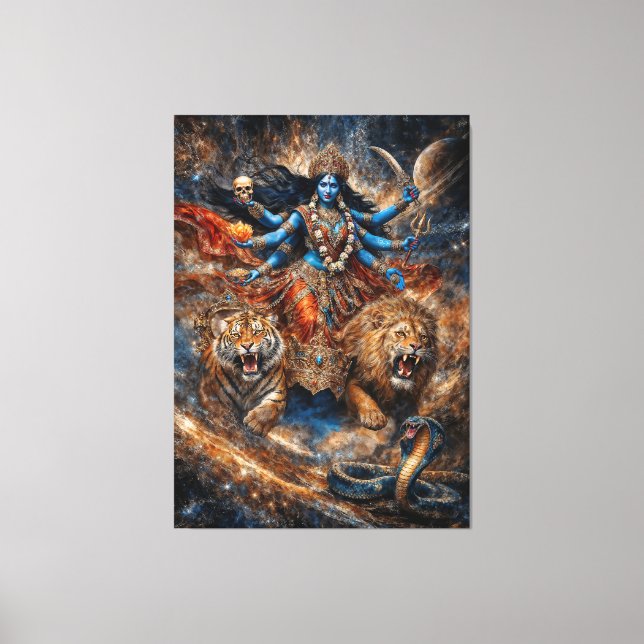 Lienzo Poderes del Universo de la Diosa Kali (Anverso)