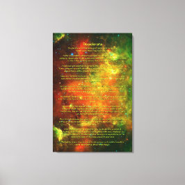 Lienzo Poema de Desiderata - Nebuloso Pelicano, Norteamer