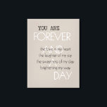 Lienzo Poema de Forever y A Day (escrito por mí)<br><div class="desc">Poema de Forever y A Day escrito por mí</div>