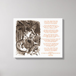 Lienzo Poema de Jabberwocky por Lewis Carroll
