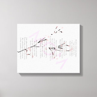 Lienzo Poema de mamá