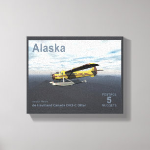 Lienzo Poescenario de Alaska - de Havilland DH3-C Otter