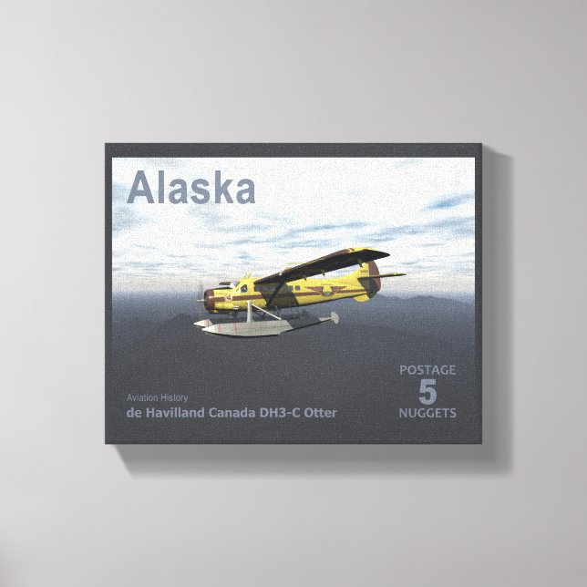 Lienzo Poescenario de Alaska - de Havilland DH3-C Otter (Anverso)