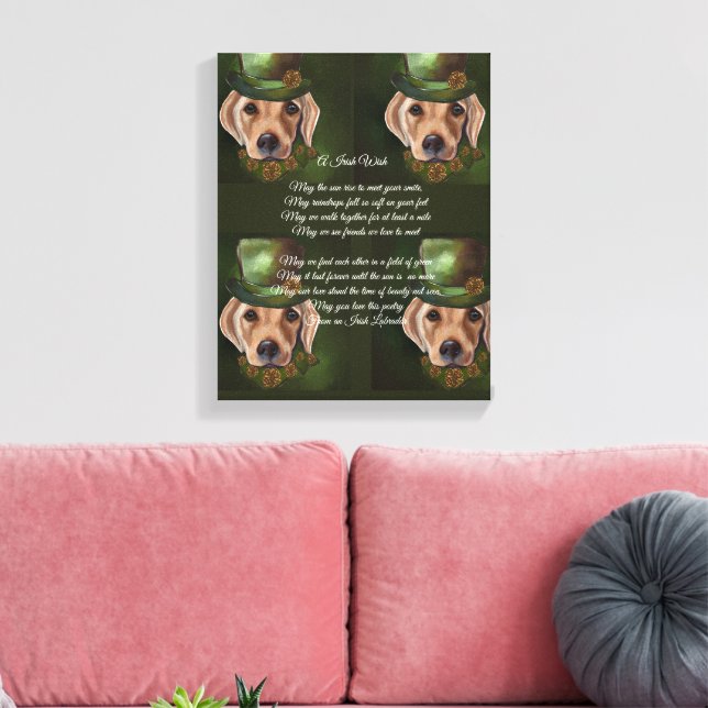 Lienzo Poesía del Labrador Retriever  (Insitu (Sala de estar))