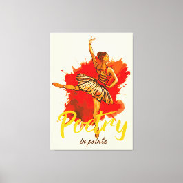 Lienzo Poesía en Pointe - Bailarina elegante