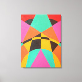 Lienzo Points of Green Balance Modern Canvas Print