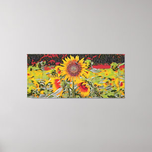 Lienzo Poka-dot Sunflower
