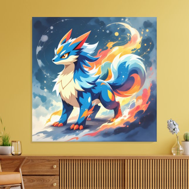 Lienzo Pokémon und seine Treue Freunde (Insitu (Sala de estar))