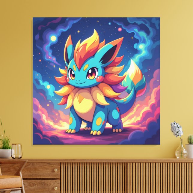 Lienzo Pokémon und seine Treue Freunde (Insitu (Sala de estar))