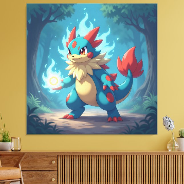 Lienzo Pokémon und seine Treue Freunde (Insitu (Sala de estar))