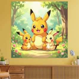 Lienzo Pokémon und seine Treue Freunde
