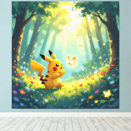 Lienzo Pokémon und seine Treue Freunde Leinwanddruck