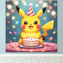 Pokémon und seine Treue Freunde Leinwanddruck