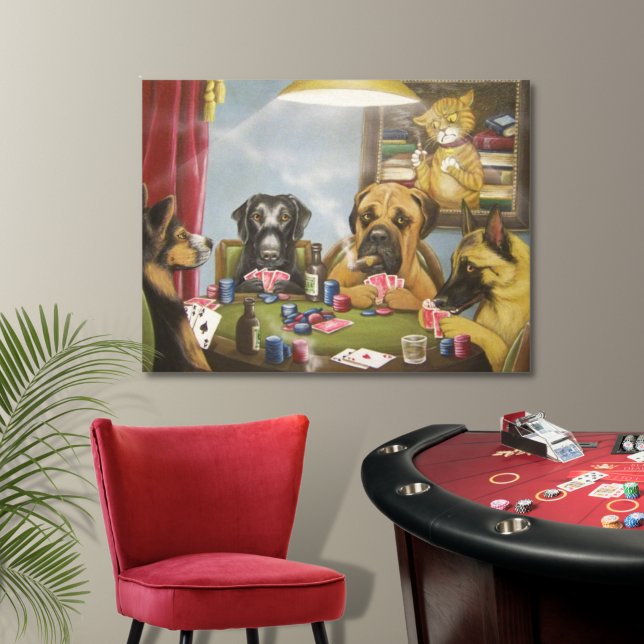 Lienzo Poker playin dogs (Subido por el creador)
