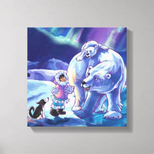 Lienzo Polar Pals