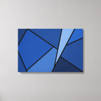 Polígonos azules abstractos
