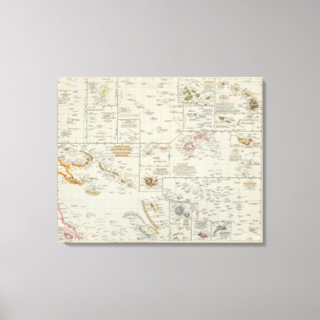 Lienzo Polinesia, Islas del Pacífico (Anverso)