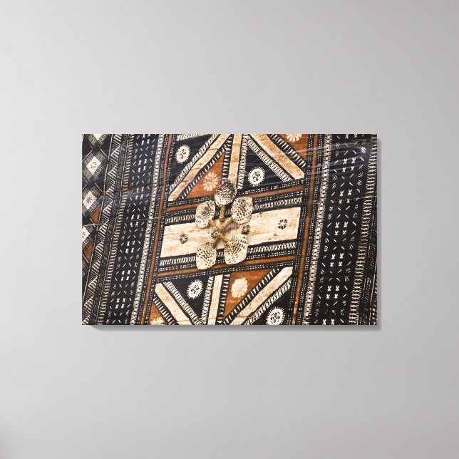 Lienzo Polinesia, Reino de Tonga. Detalle de la tapa (Anverso)