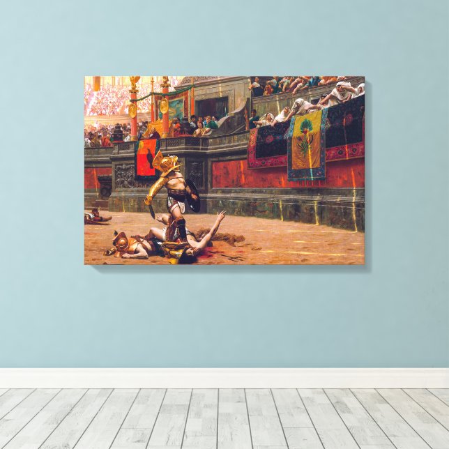 Lienzo Pollice Verso | Jean-Lé sobre Gé me ô | (Insitu (piso de madera))