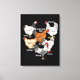 Lienzo Pollo engendra pollo Enamorado Regalo a los hombre