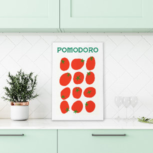 Lienzo Pomodoro Italiano Tomate Retro Estilo Vintage Mode