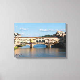 Lienzo Ponte Vecchio puente viejo - Florencia, Italia