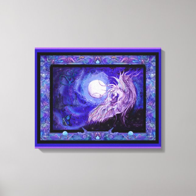 Lienzo Pony Equine Equus Equestrian Purple (Anverso)