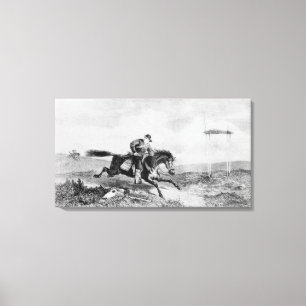 Lienzo Pony Express americano