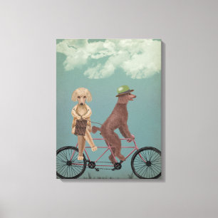 Lienzo Poodle Tandem