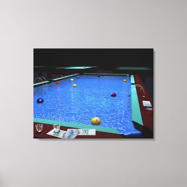 Lienzo Pool Billiard (Anverso)
