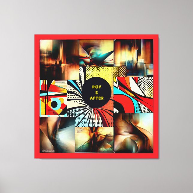 Lienzo POP & AFTER - ABSTRATO - Impressão em tela (Anverso)