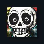 Lienzo "Pop Art Calavera: Un giro contemporáneo<br><div class="desc">Título: "Pop Art Calavera: A Contemporary Twist" Obra de Nate Haselton Design Description: "Paso a un mundo donde la tradición se encuentra con la modernidad con nuestro dinámico arte de lienzo titulado 'Pop Art Calavera: Un giro contemporáneo.' Este cautivador artículo toma el emblemático cráneo de Calavera y lo reimagina a...</div>