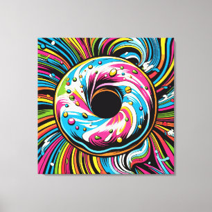 Lienzo Pop Art Donut